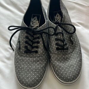Vans, gray authentic Lo Pro tennis shoes